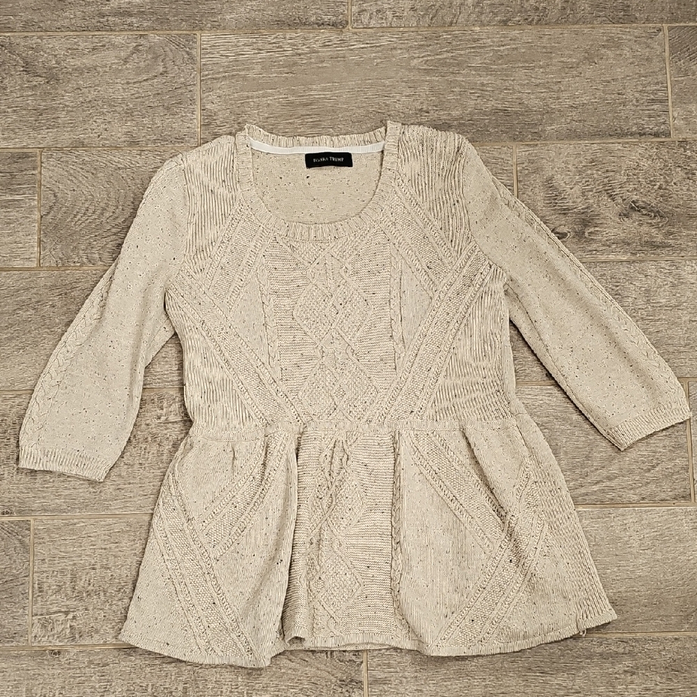 Beige Knit Sweater Top